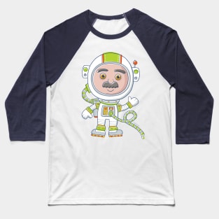 Cute Astronaut Cartoon Baseball T-Shirt